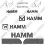 Fits Hamm H5I Decal Kit Vibratory Roller - New Style! 7 Year Outdoor 3M Vinyl!. Fixed Price $194.95.