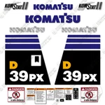 Fits Komatsu D39PX-21 Decal Kit Dozer Sticker Replacements. Fixed Price $174.95.
