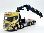 Scania Highline Riged Flatbed Truck 8X4 Fassi Crane + Jib "autaa" Wsi Models. Fixed Price $260.35.