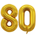 Goer Number Balloons For 80TH Birthday Party DECORATIONS,42 Inch Jumbo Foi.... Fixed Price $14.44.