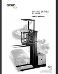 Crown SP3500 Series SP3505, SP3510, SP3511 Forklift Parts Catalog Manual Pdf Usb. Fixed Price $39.99.