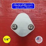 Aluminum Fuel Pump Block-off Plate 1/4" Thick Ford Big (429, 460). Fixed Price $18.00.