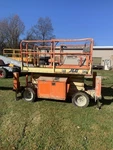 2015 Jlg 260MRT 4X4 Diesel Compact Scissor Rough Terrain Man Lift Outriggers. Fixed Price $11500.00.