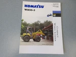 Komatsu WA50-3 Wheel Loader Brochure 4 Page. Fixed Price $25.00.
