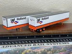 Usf Holland Trucking Pair Of Two 53FT Duraplate Wabash Van Trailers Scale New. Fixed Price $149.95.