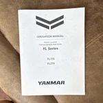 Yanmar Series Front Loader Operation Manual YL110 YL210 Sa Tractors. Fixed Price $84.98.
