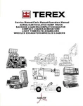 Terex-service Manual-parts Manual-operators. Fixed Price $94.00.