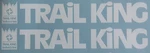 King Trailers Replacement Stickers 36 (set Of 2) White Decal Logo. Fixed Price $65.95.