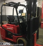 Raymond 445C-30TT Sit Down Wheel Electric Forklifts 188" Stage Low Hours!. Fixed Price $16950.00.