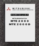 MTE2000D Utility Tractor Parts List Manual Fits Mitsubishi Satoh 8504R08. Fixed Price $22.66.