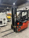 Linde E18 3,500LBS. Electric Forklift- Age: 2014. Fixed Price $7250.00.