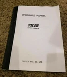 Takeuchi TB15 Compact Excavators Owner Operator Maintenance Manual Book. Fixed Price $97.72.