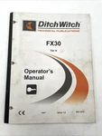 Ditch Witch FX30 Tier 4I Vacuum Excavator Operator S Owner Manual Book. Fixed Price $99.95.