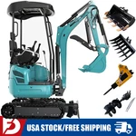2.5 Ton Mini Excavator Kubota Diesel Expanding Tracks Side Swing + 4 Attachments. Fixed Price $15599.00.