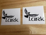 Lark Trailers Enclosed Decals (set Of 2) Black 14X10" Best Usa. Fixed Price $53.52.