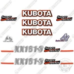 Fits Kubota Kit Mini Excavator Replacement Decals (kx 161-3). Fixed Price $99.95.