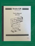 Scissor Service Parts Manual Fits Strato-lift KRX-20 PMV-0699. Fixed Price $21.97.