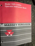 Massey Ferguson Model 1525 Loader Operator's Manual. Fixed Price $25.00.