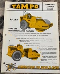 Tampo RS-28A Vibratory Asphalt Roller Brochure AMIL25. Fixed Price $21.99.