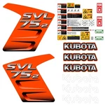 Decal Kit Fits Kubota SVL75-2 Skid Steer Aftermarket + Bonus Free Shipping!. Fixed Price $130.95.
