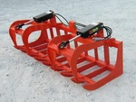 72" Dual Cylinder Root Grapple Bucket Attachments Fits Kubota Tractor Loader. Fixed Price $1749.99.