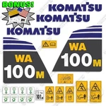 Fits Komatsu WA100M-6 Kit Wheel Loader Decals 7 Year Outdoor 3M Vinyl!. Fixed Price $159.95.