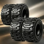4PCS Solid 12-16.5 Skid Steer Tires 12X16.5 Sks Industrial 12PR Heavy Duty Tl. Fixed Price $659.98.