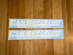 Cam Superline Trailer Replacement 22 Stickers (set Of 2) Older Design White. Fixed Price $37.45.