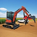 Agt 3.5TON Mini Excavator Digger 20HP Kubota Diesel Engine W/hydraulic Thumb. Fixed Price $25999.98.