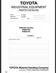 Toyota Forklift 8FBEH18U, 8FBES15U Parts Catalog Manual Pdf Usb. Fixed Price $39.99.