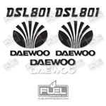 Daewoo Dsl 801 Decal Set Vinyl Kit - Skid Steer Loader. Fixed Price $82.61.