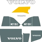 Volvo MCT135C Decals Stickers Repro Kit For Compact Track Skid Loader. Fixed Price $125.74.