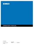 Kobelco ED150-1E Excavator And Optional Attach Operator S Manual. Fixed Price $52.00.