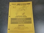 Rayco Rg 1635 A/sa Diesel Stump Cutter Parts & Owner Operator Maintenance Manual. Fixed Price $101.05.