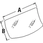 Front Lower Glass Window For Hitachi Excavator AT214097 4369588 EX110-5 EX160-5. Fixed Price $181.99.