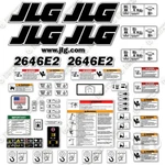 Fits Jlg 2646E2 Decal Kit Scissor Lift - Warning Sticker Set Logos 3M Vinyl!. Fixed Price $194.95.