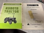 Kubota L345 Tractor Operators Owners Manual & Backhoe. Fixed Price $25.00.