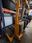 Semi-electric Straddle Stackers Manual Push/powered Lift Uline Item H-5439. Fixed Price $2250.00.