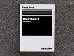 Komatsu Excavator HB215LC-1 Parts Catalog Manual. Fixed Price $106.23.