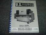 U.s. Industrial US446 Hydraulic Press Brake Service Repair Manual S/n W2007-050. Fixed Price $147.84.