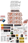 Fits Kubota KX018-4 Kit Mini Excavator Safety Decals /3M Vinyl. Fixed Price $128.00.