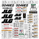 Fits Jlg 3246E2 Decal Kit Scissor Lift Warning Sticker Set - 7 Year 3M Vinyl!. Fixed Price $194.95.