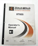 Ditch Witch XT855 Excavator Tool Carriers Owner Operator Manual Book. Fixed Price $99.95.