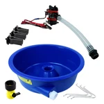 Blue Bowl Concentrator Kit With Pump Battery Clips Leg Levelers Gold Prospecting. Fixed Price $175.98.