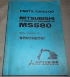 Mitsubishi MS580 Hydraulic Excavator Parts Manual Book Catalog S/n 101-UP. Fixed Price $89.99.
