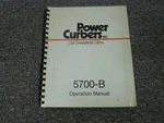 Power Curber Model 5700-B & Gutter Machine Owner Operator Manual OM-57B. Fixed Price $88.41.