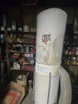 Shop Fox Dust Collector, Model W1666, Hp, 110/220 Volt, 3450 Rpm, 1550CFM,. Fixed Price $500.00.