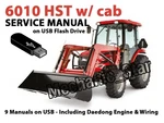 Mahindra 6010 Hst Cab Tractor Service + Loader 9 Manuals On Usb (latest). Fixed Price $67.50.