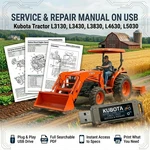 Kubota L3130 L3430 L3830 L4630 L5030 Tractor Service Repair Workshop Manual Usb. Fixed Price $23.99.