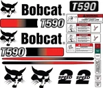 Fits Bobcat T590 Kit Skid Steer / Safety Decals 3M Vinyl Free Shipping. Fixed Price $79.95.